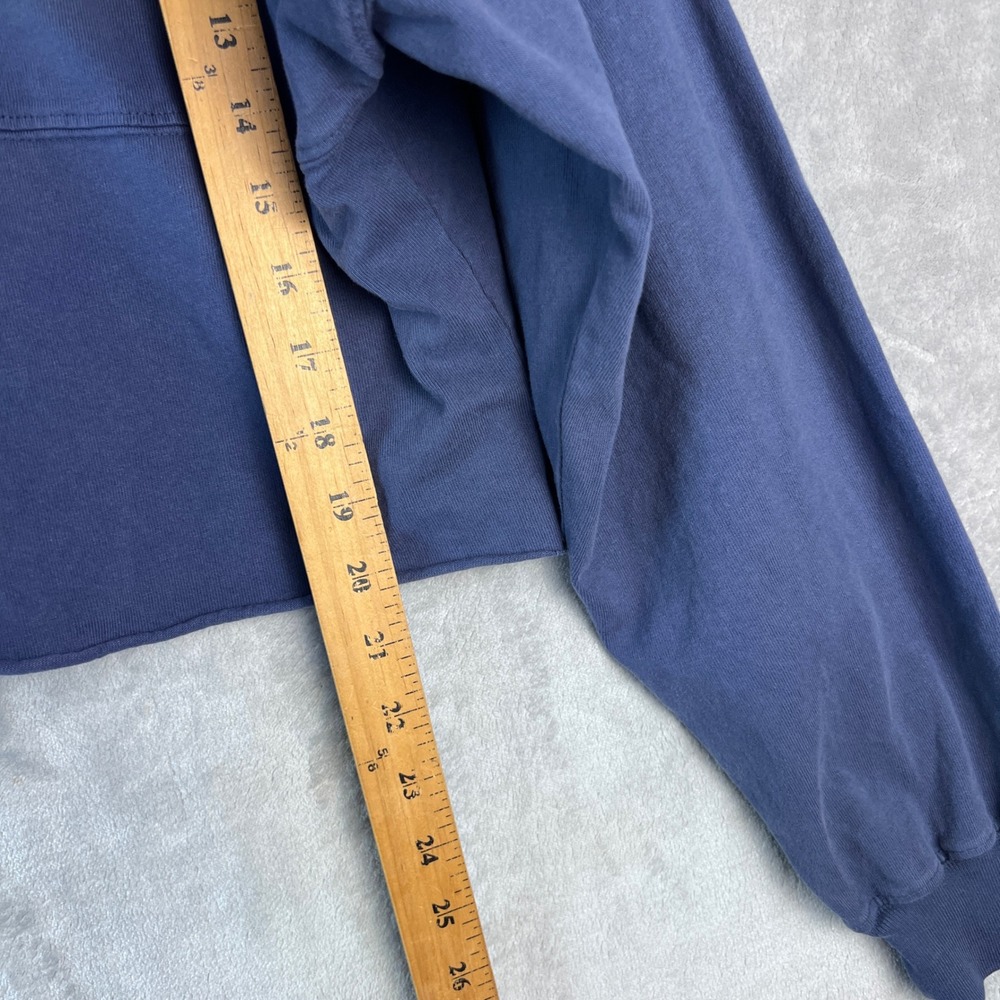 Spirit Jersey Nashville Cropped Hoodie Navy Blue Long Sleeve Graphic Top Medium - Picture 4 of 10
